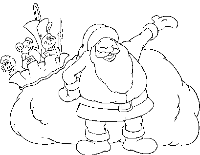 Święty Mikołaj kolorowanki